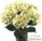 Blooming Bliss: 20" UV Resistant Artificial Silk Green Hydrangea Bush with 7 Sprays - Create a Lush Atmosphere for Your Garden Party and Summer Celebrations, Rain or Shine, Floral Home by Artificial Flowers